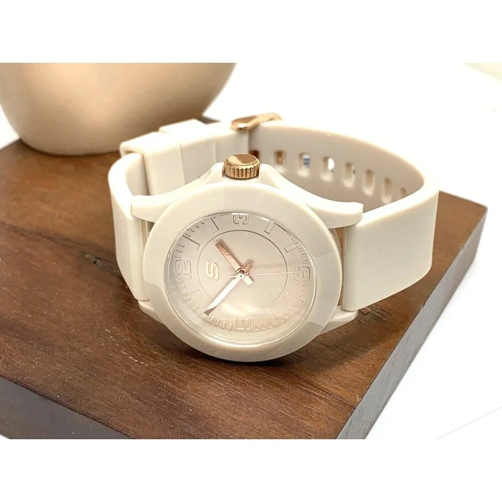 Skechers Women's Watch SR6172W Quartz Beige Rubber Band 40mm